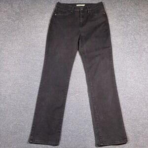 Levi's Jeans Women 29x30 Black 724 High Rise Straight Leg Denim Stretch Casual